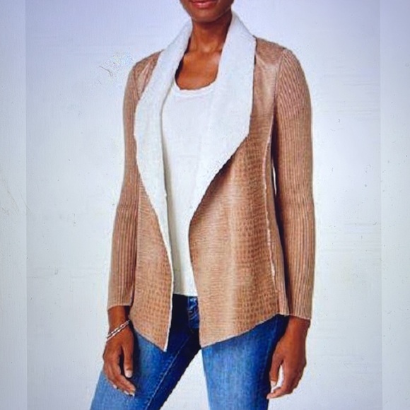 Alfred Dunner Twilight Point Moleskin Sweater Jacket - Picture 2 of 10